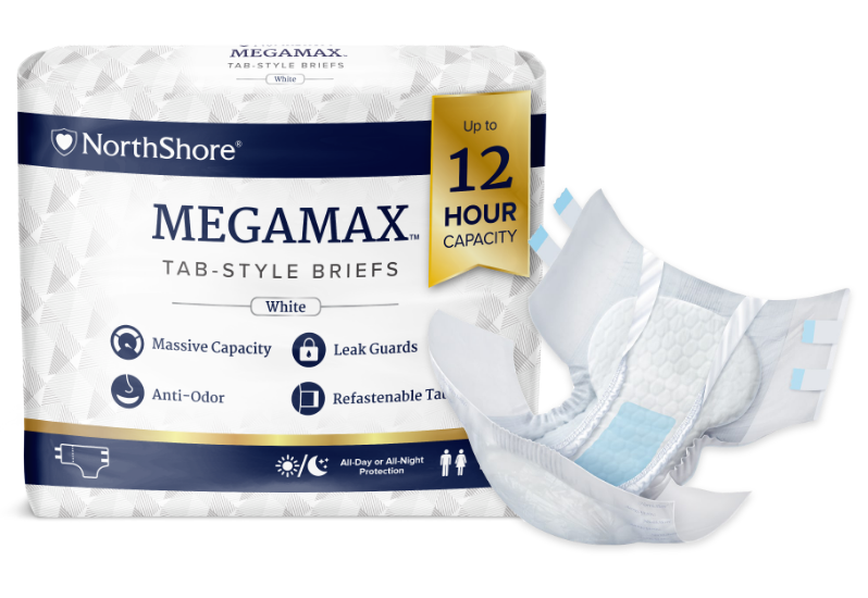 MegaMax Adult Diapers with Tabs